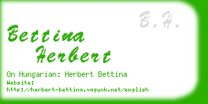 bettina herbert business card